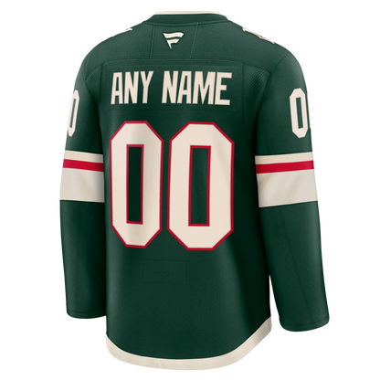 Customizable Minnesota Wild 2024 Fanatics Premium Official NHL HOME Jersey