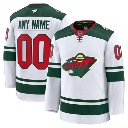 Customizable Minnesota Wild 2024 Fanatics Premium Official NHL AWAY Jersey