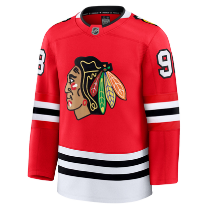 Connor Bedard Chicago Blackhawks 2024 Fanatics Premium Official NHL HOME Jersey