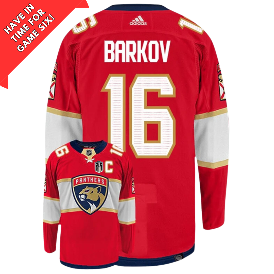 Aleksander Barkov Florida Panthers Adidas Primegreen Authentic NHL SC FINAL JERSEY (VIP Service Included)