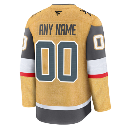 Customizable Vegas Golden Knights Fanatics Premium Official NHL Home Jersey With 2026 Stanley Cup Final Patch