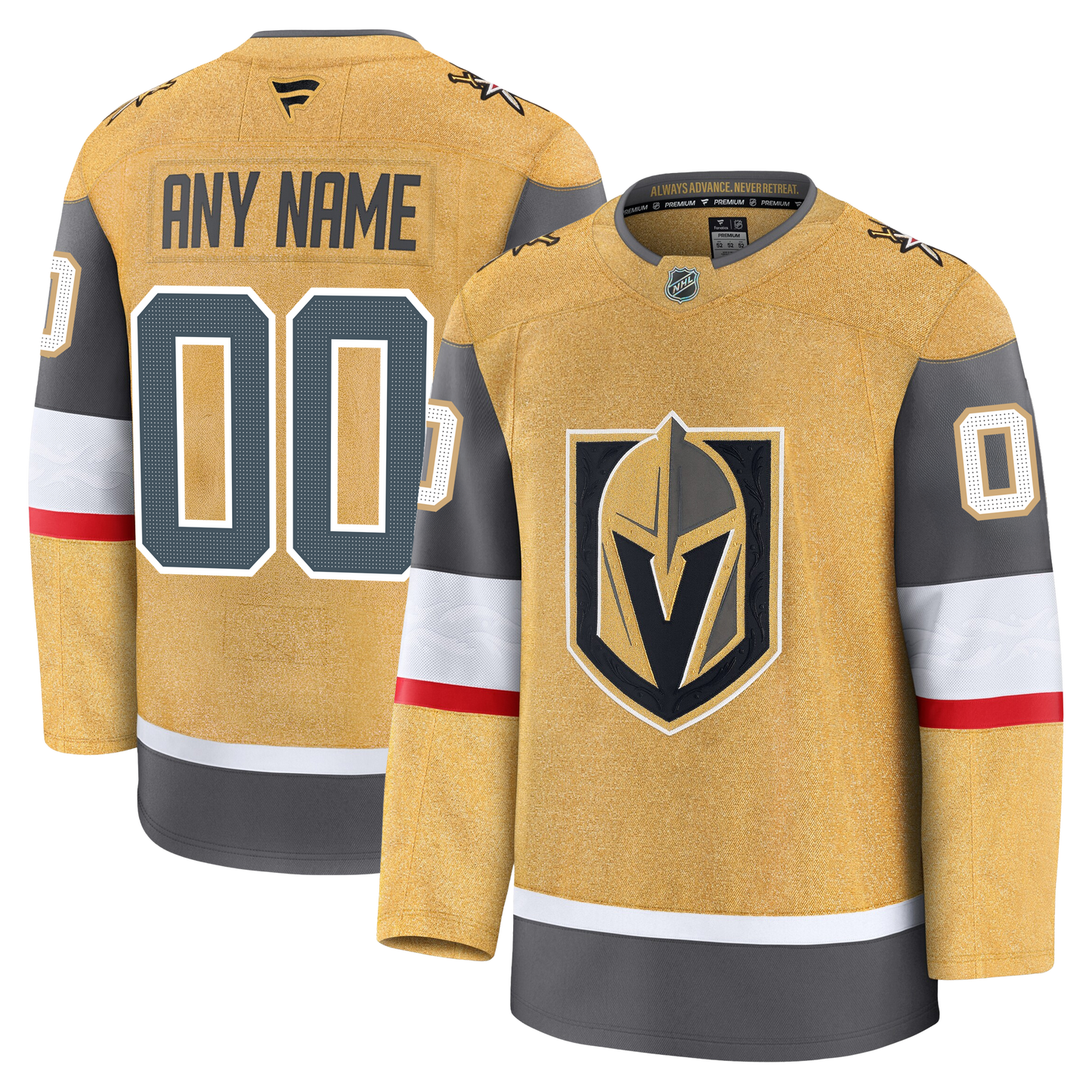 Customizable Vegas Golden Knights 2024 Fanatics Premium Official NHL HOME Jersey