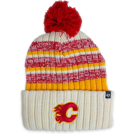 Calgary Flames - 47' 'Tavern' Cuff Knit Toque with Pom