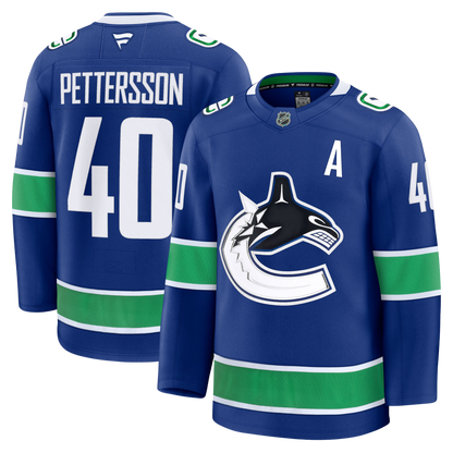 Elias Pettersson Vancouver Canucks 2024 Fanatics Premium Official NHL HOME Jersey