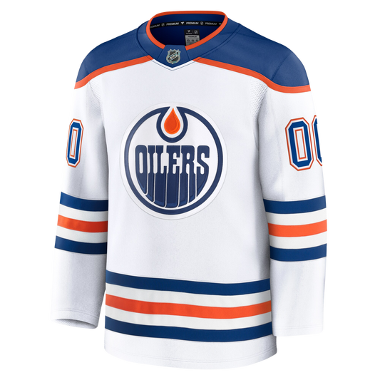 Customizable Edmonton Oilers 2024 Fanatics Premium Official NHL AWAY Jersey
