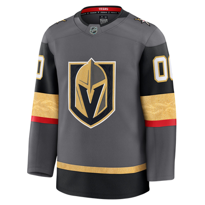 Customizable Vegas Golden Knights 2024 Fanatics Premium Official NHL THIRD ALTERNATE (Grey) Jersey