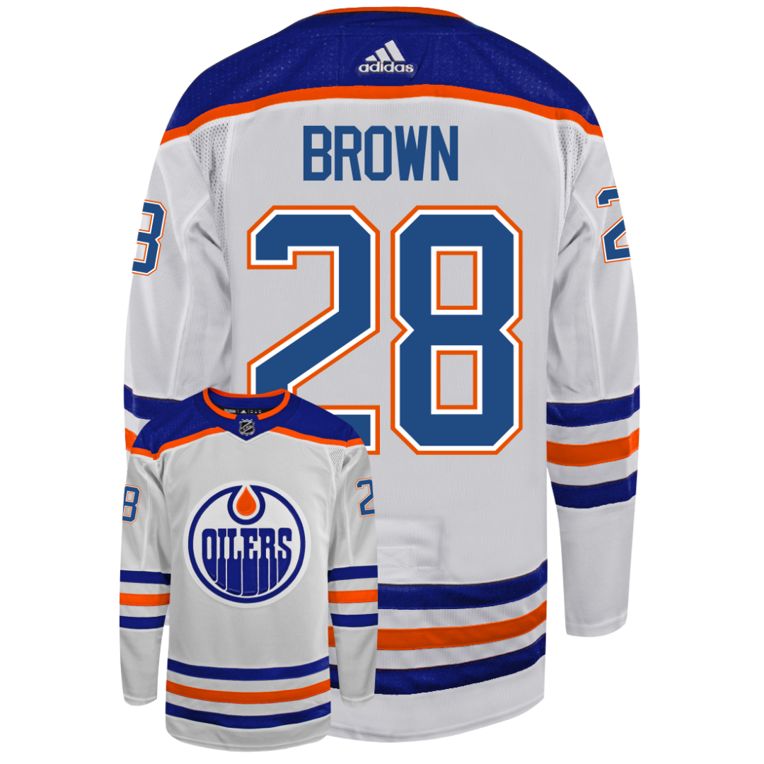Connor Brown Edmonton Oilers Adidas Primegreen Authentic NHL Hockey Jersey
