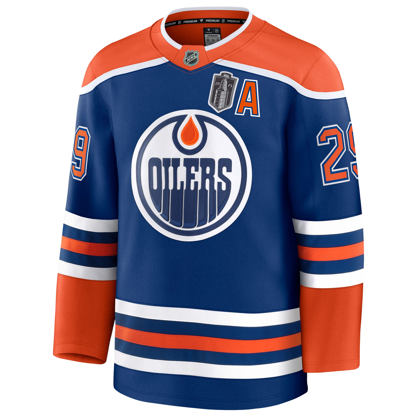 Leon Draisaitl Edmonton Oilers Fanatics Home Premium Jersey With 2025 Stanley Cup Final Patch