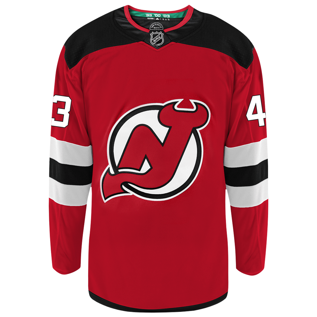 Luke Hughes New Jersey Devils Adidas Primegreen Authentic NHL Hockey Jersey