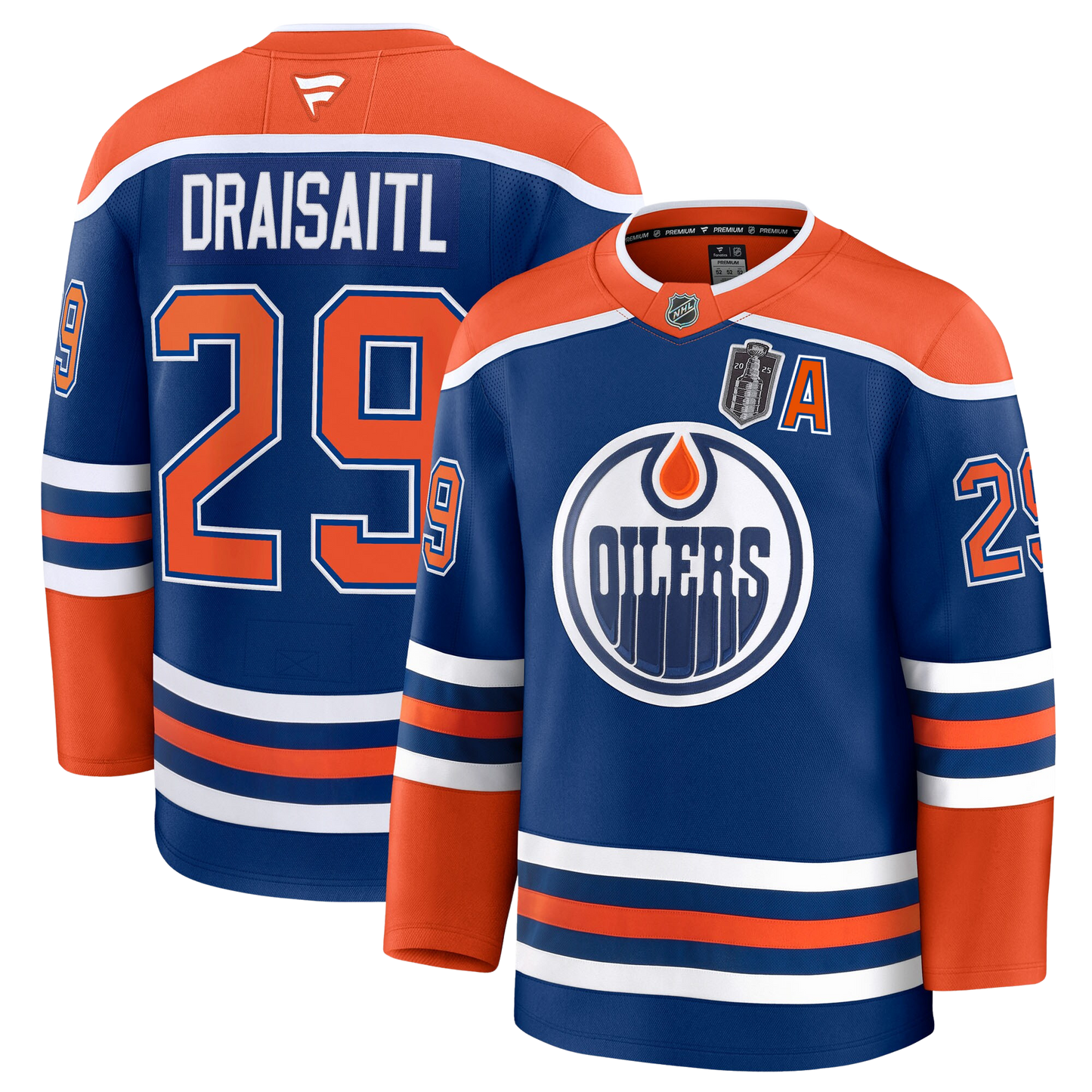 Leon Draisaitl Edmonton Oilers Fanatics Home Premium Jersey With 2025 Stanley Cup Final Patch
