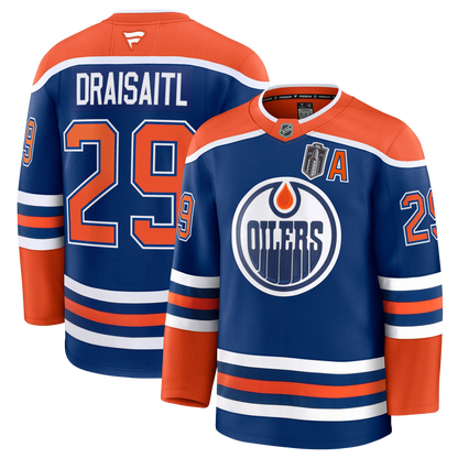 Leon Draisaitl Edmonton Oilers Fanatics Home Premium Jersey With 2025 Stanley Cup Final Patch