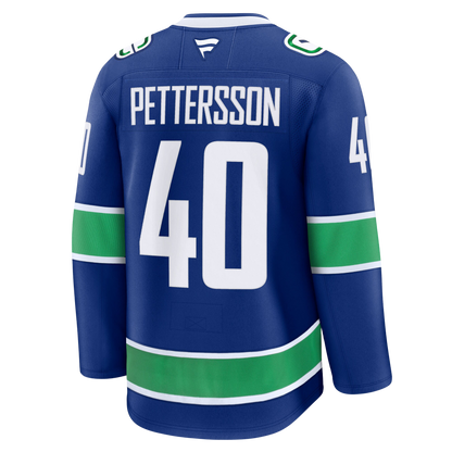 Elias Pettersson Vancouver Canucks 2024 Fanatics Premium Official NHL HOME Jersey