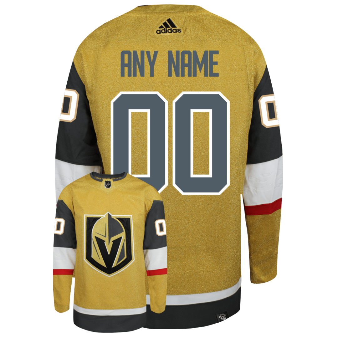 Customizable Vegas Golden Knights Adidas Primegreen Authentic NHL Hockey Jersey