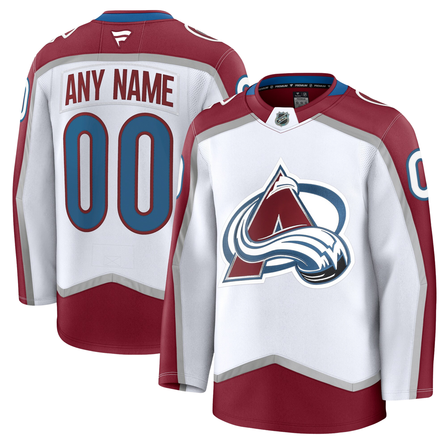 Customizable Colorado Avalanche 2024 Fanatics Premium Official NHL AWAY Jersey