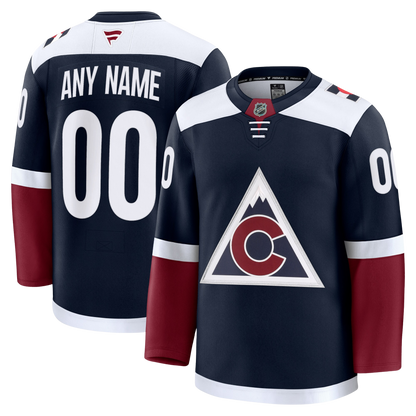 Customizable Colorado Avalanche 2024 Fanatics Premium Official NHL THIRD ALTERNATE Jersey