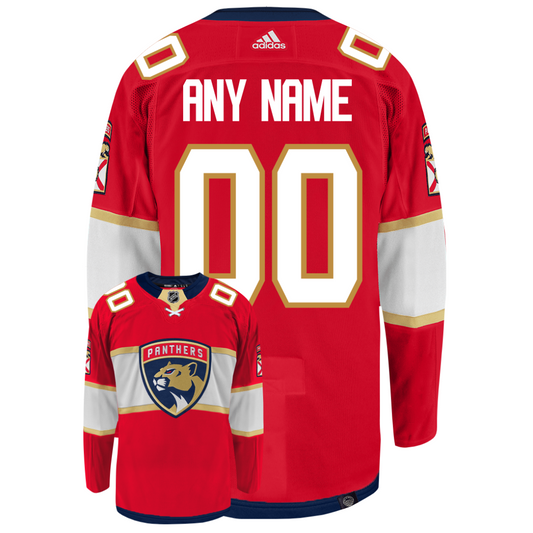 Customizable Florida Panthers Adidas Primegreen Authentic NHL Hockey Jersey