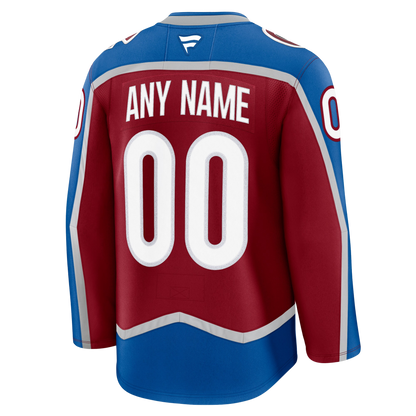 Customizable Colorado Avalanche 2024 Fanatics Premium Official NHL HOME Jersey