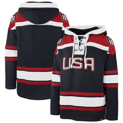 USA '47 Brand 2025 4 Nations Face-Off Superior Lacer Hoody