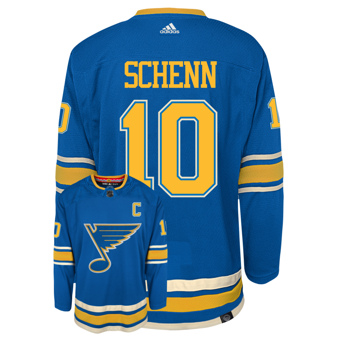 Brayden Schenn St Louis Blues Adidas Primegreen Authentic NHL Hockey Jersey