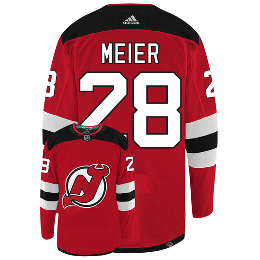 Timo Meier New Jersey Devils Adidas Primegreen Authentic NHL Hockey Jersey