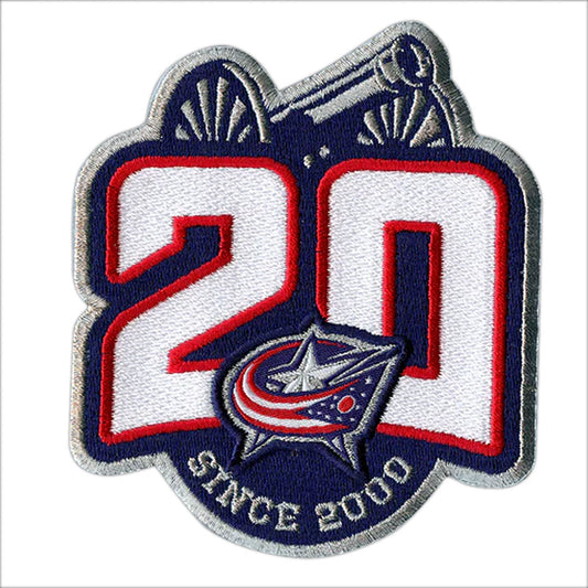 Columbus Blue Jackets 20th Anniversary Patch