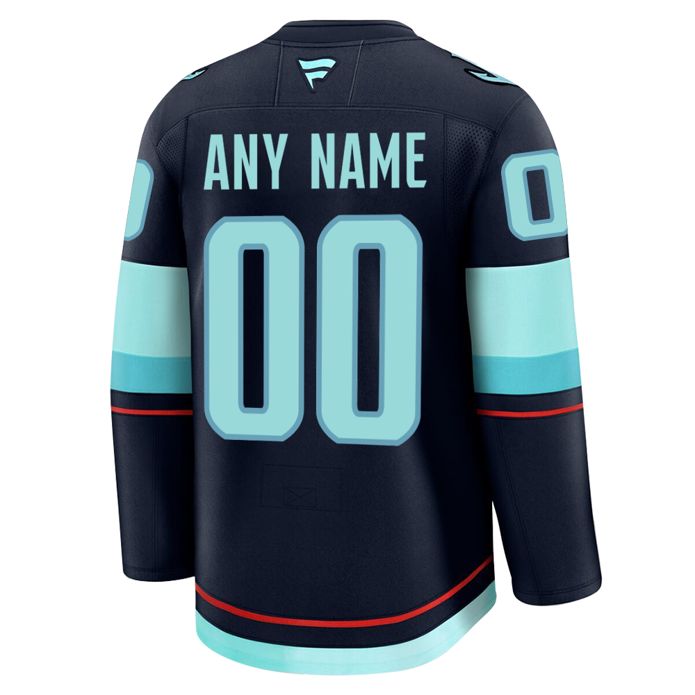 Customizable Seattle Kraken 2024 Fanatics Premium Official NHL HOME Jersey