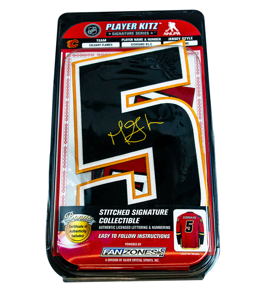 Mark Giordano #5 Player Kitz Signature Series Stitched Autograph