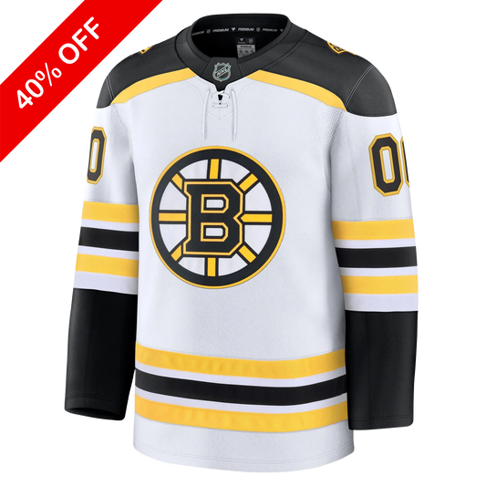 Customizable Boston Bruins 2024 Fanatics Premium Official NHL AWAY Jersey