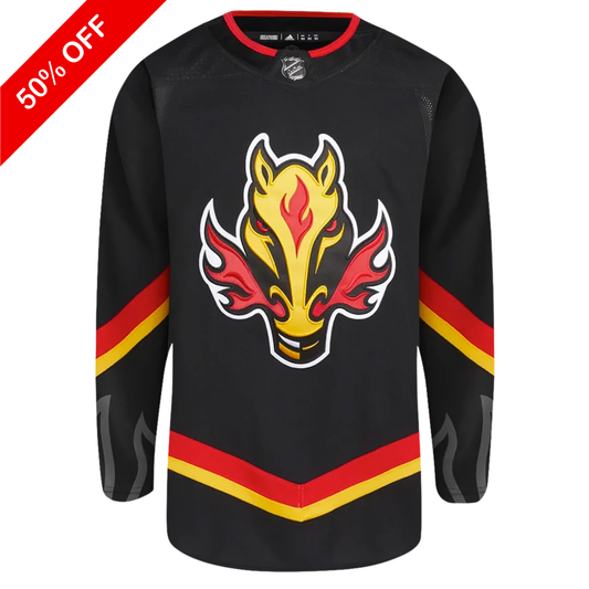 Customizable Calgary Flames Adidas Primegreen Authentic NHL Alternate Jersey