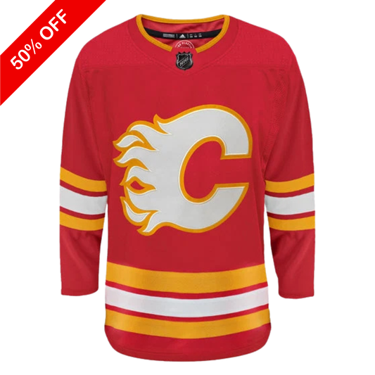 Customizable Calgary Flames Adidas Primegreen Authentic NHL Hockey Jersey