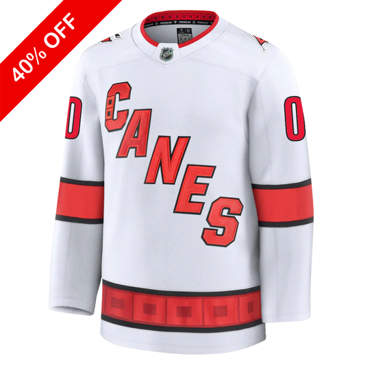Customizable Carolina Hurricanes 2024 Fanatics Premium Official NHL AWAY Jersey