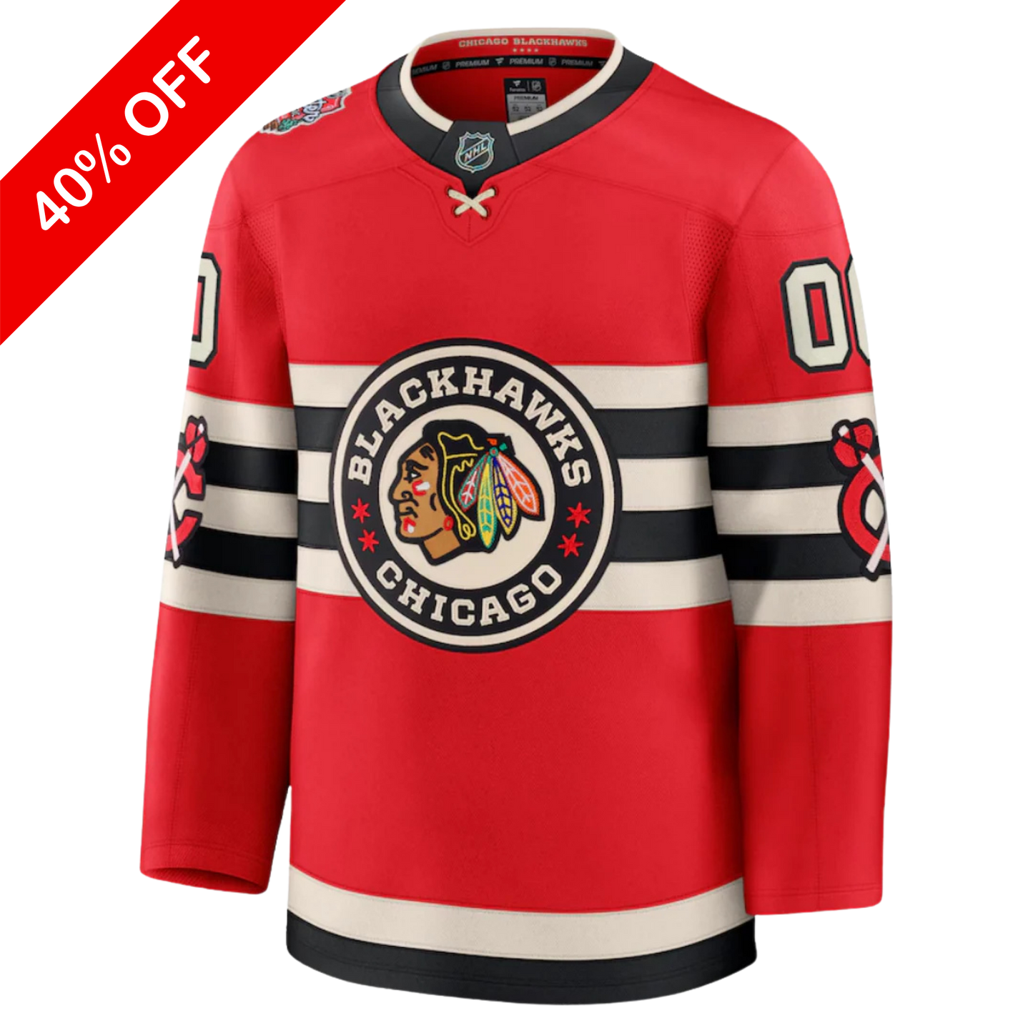 Customizable Chicago Blackhawks Fanatics 2025 NHL Winter Classic Premium Jersey