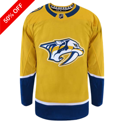 Customizable Nashville Predators Adidas Primegreen Authentic NHL Hockey Jersey