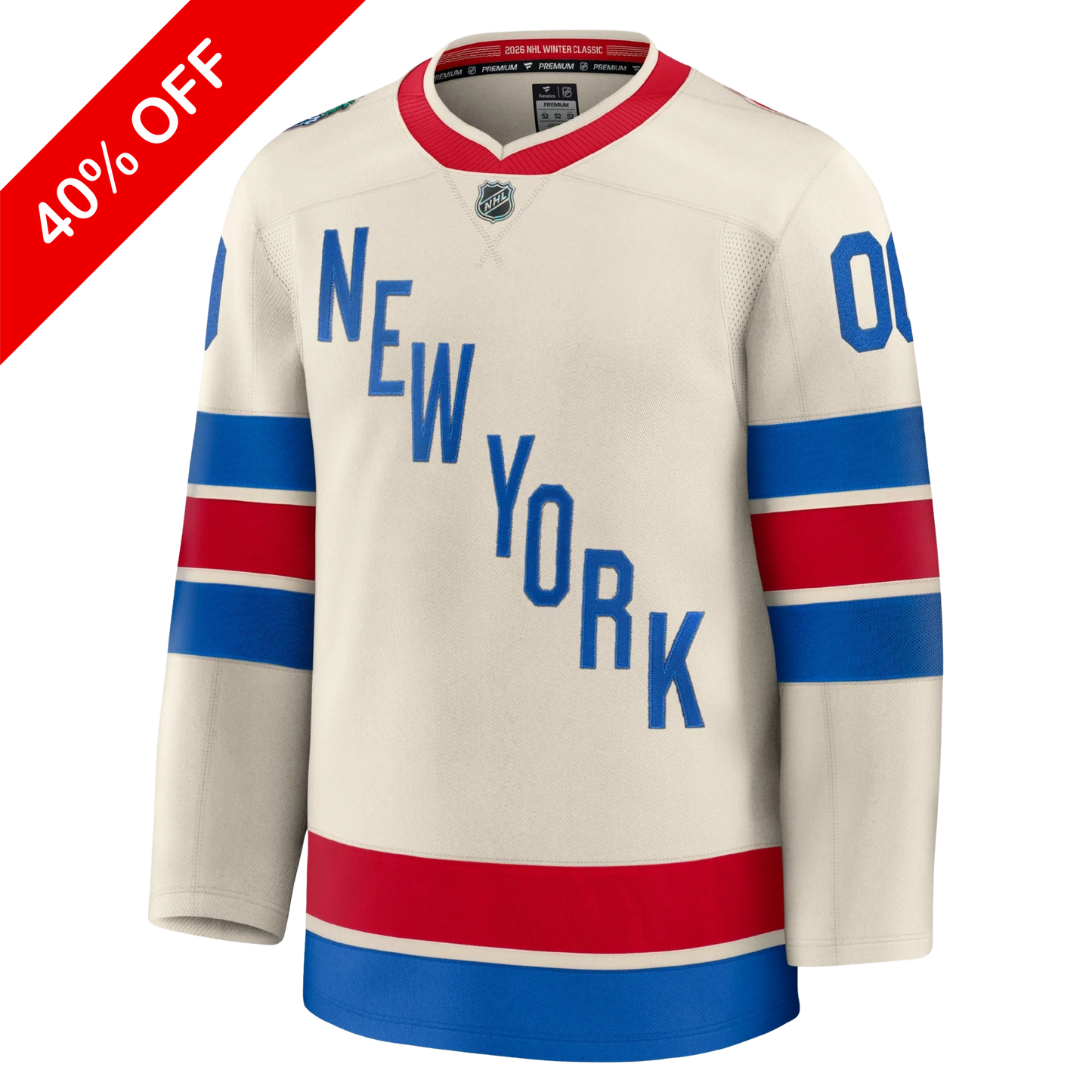 Customizable New York Rangers 2026 Fanatics Premium Winter Classic Jersey