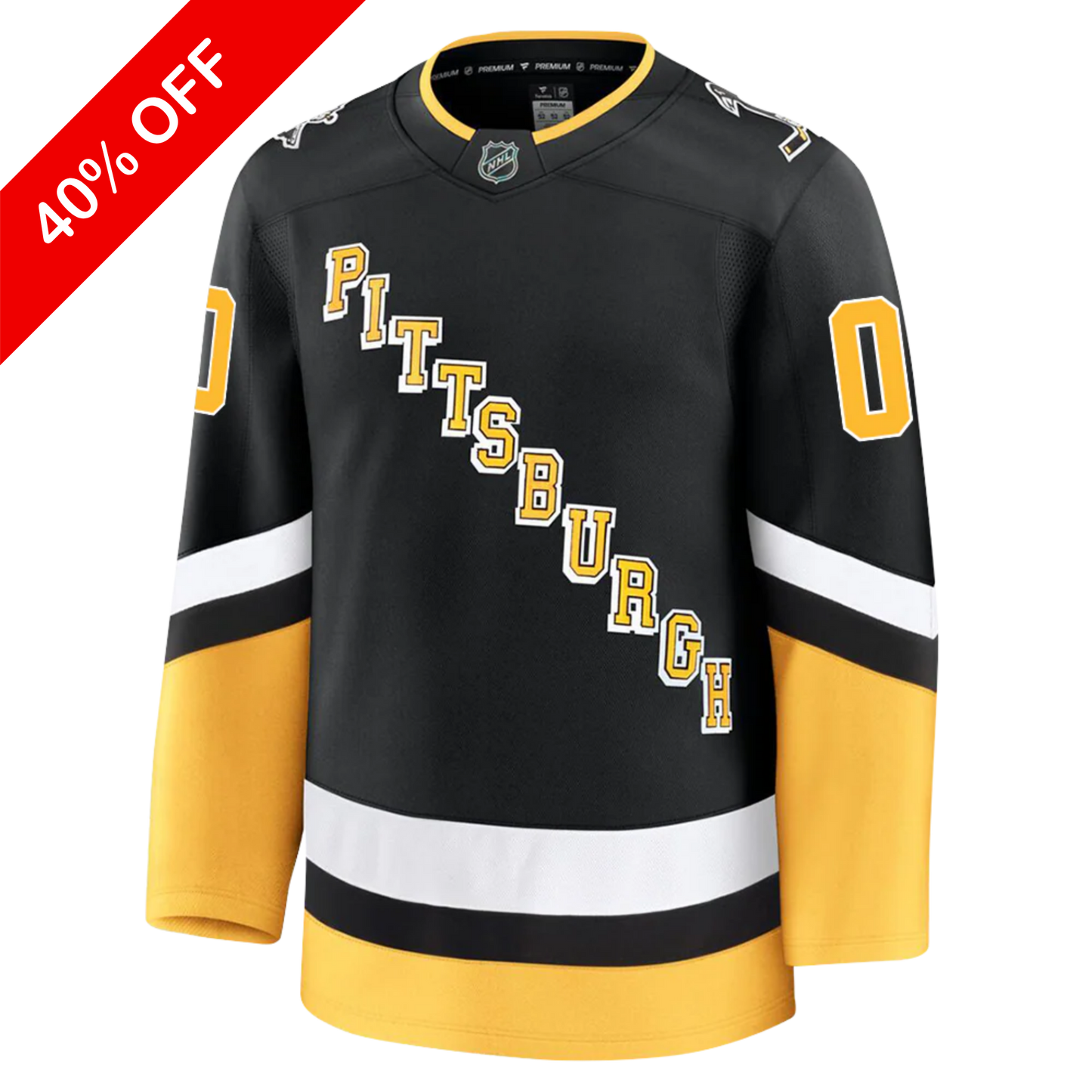 Customizable Pittsburgh Penguins 2024 Fanatics Premium Official NHL THIRD ALTERNATE Jersey
