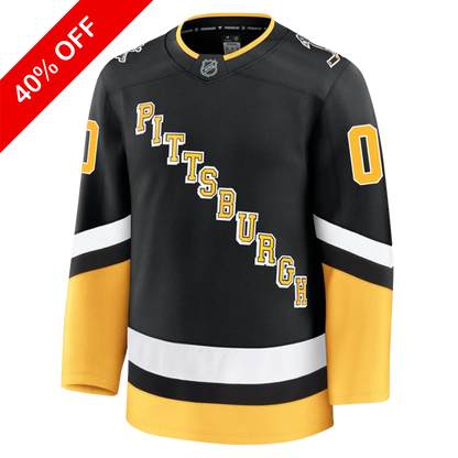 Customizable Pittsburgh Penguins 2024 Fanatics Premium Official NHL THIRD ALTERNATE Jersey