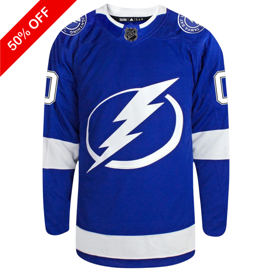 Customizable Tampa Bay Lightning Adidas Primegreen Authentic NHL Home Jersey