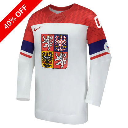 Customizable Team Czechia 2026 Nike White Replica Jersey
