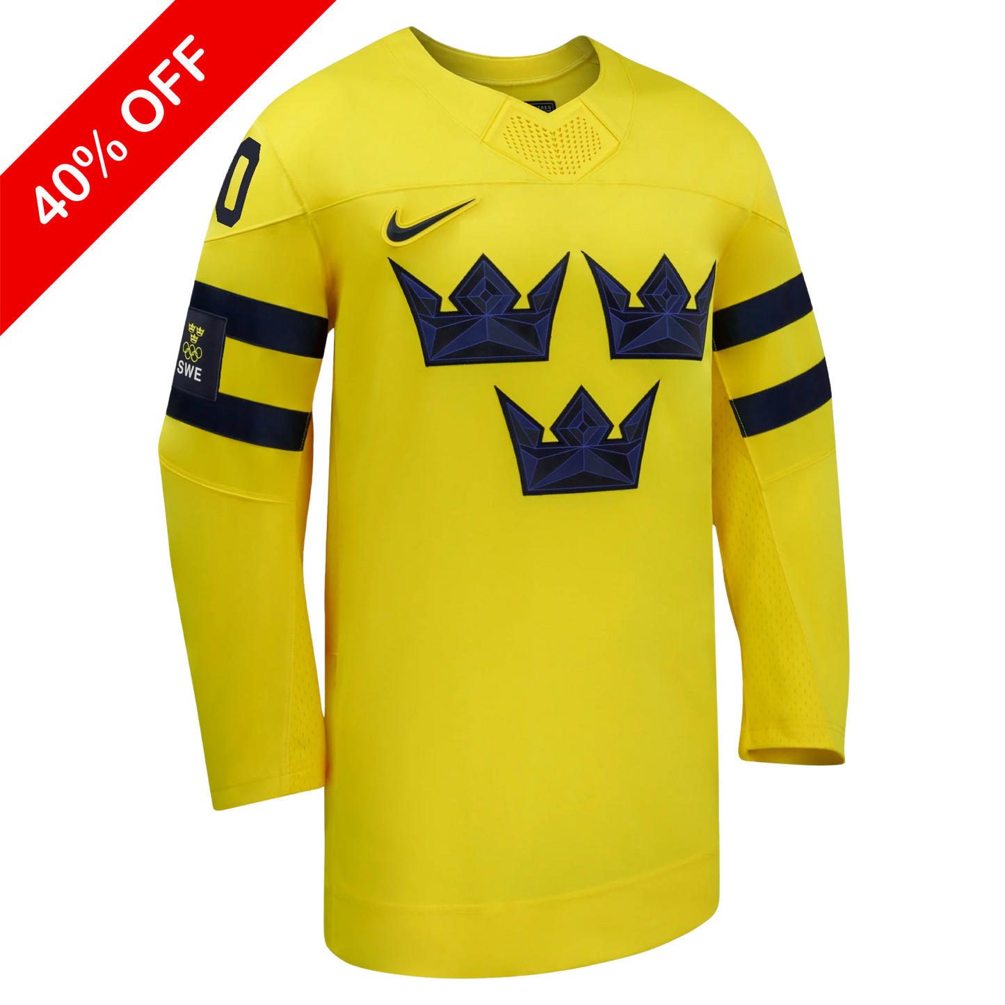 Customizable Team Sweden 2026 Nike Yellow Replica Jersey