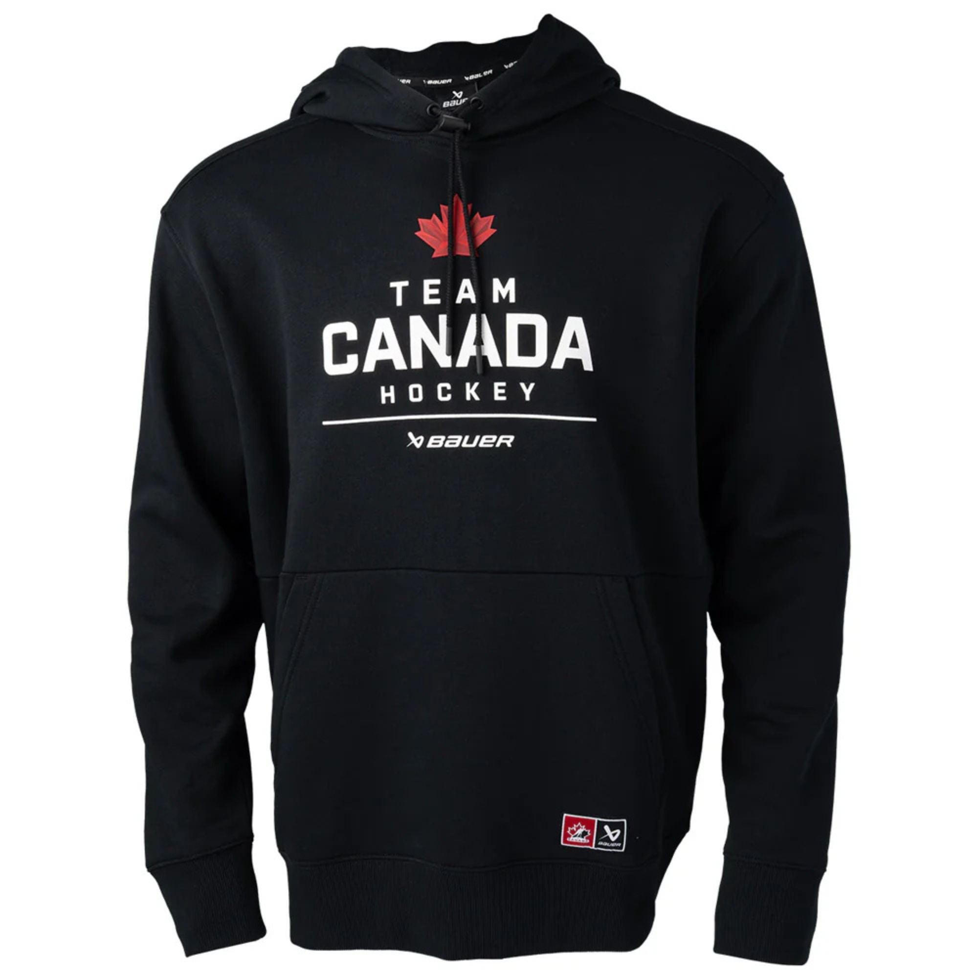 Hockey Canada Bauer Stacked Adult Black Hoodie