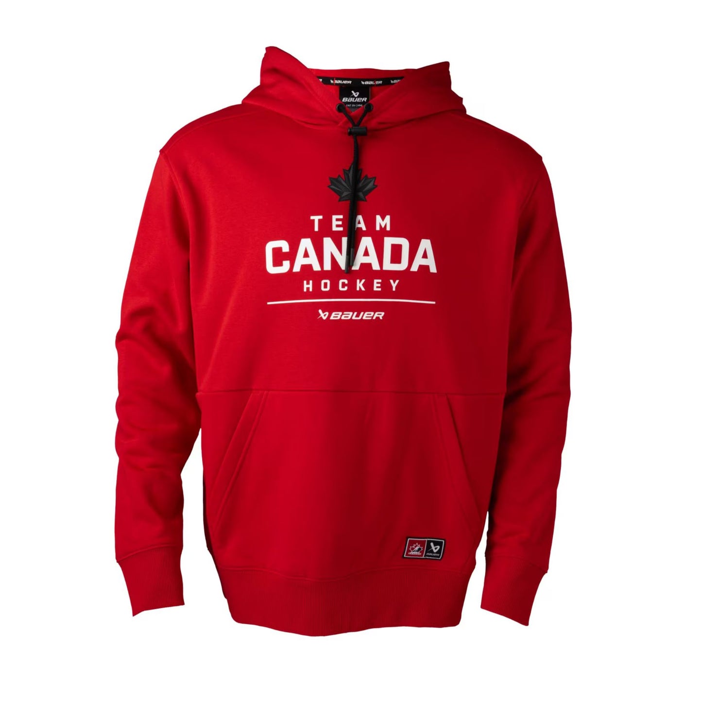 Hockey Canada Bauer Stacked Adult Red Hoodie