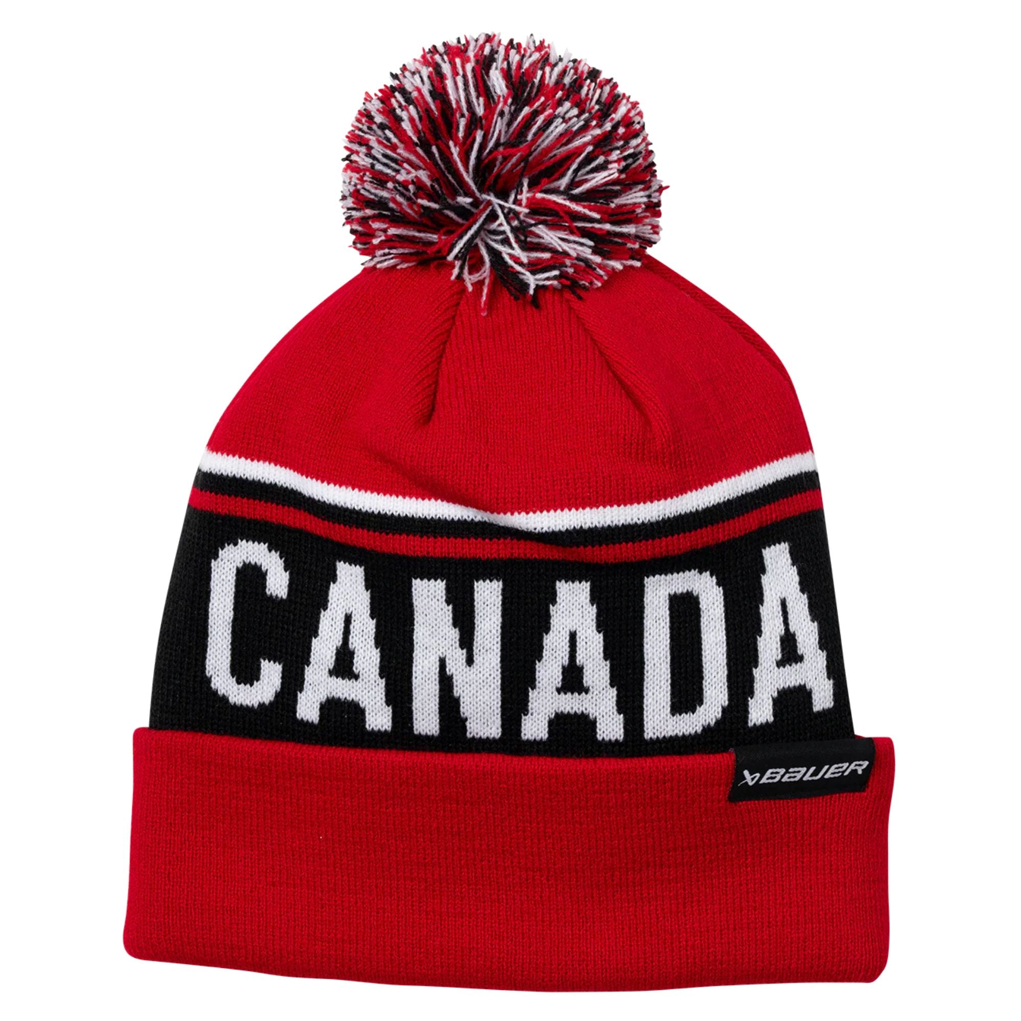 Hockey Canada Red Knit Hat with Pom