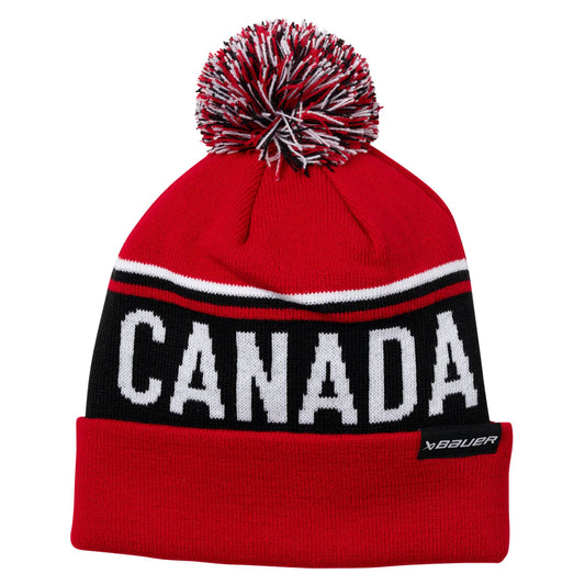 Hockey Canada Red Knit Hat with Pom