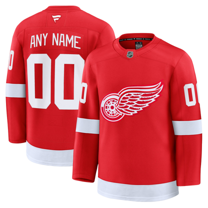 Customizable Detroit Red Wings 2024 Fanatics Premium Official NHL HOME Jersey