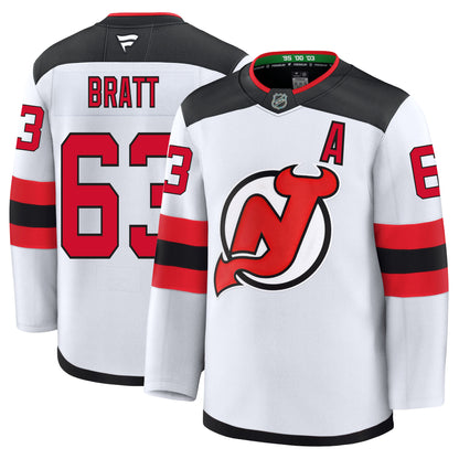 Jesper Bratt New Jersey Devils Fanatics Premium Away Jersey