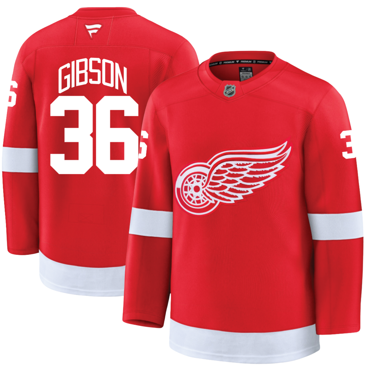 John Gibson Detroit Red Wings Fanatics Premium Home Jersey