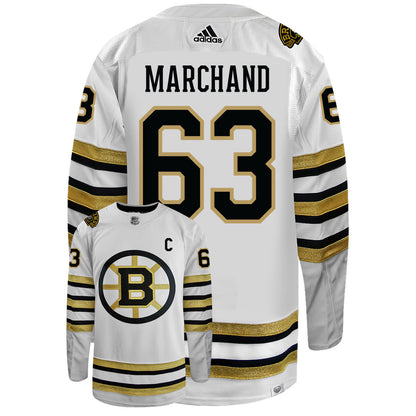 Brad Marchand Boston Bruins Centennial Adidas Primegreen Authentic NHL Hockey Jersey