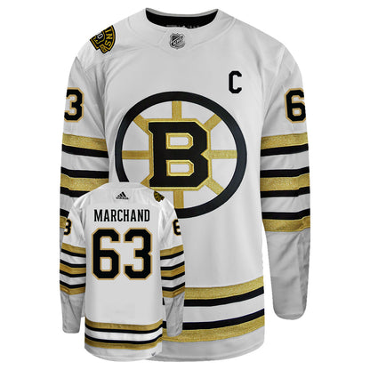 Brad Marchand Boston Bruins Centennial Adidas Primegreen Authentic NHL Hockey Jersey