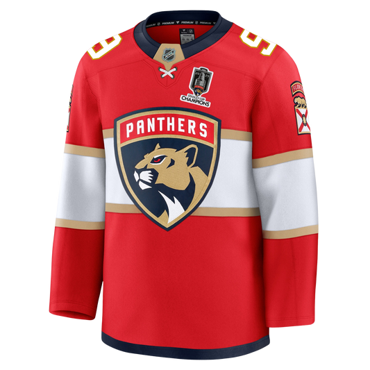Sam Bennett Florida Panthers Fanatics Premium Official NHL HOME Jersey With 2025 Stanley Cup Champions Patch