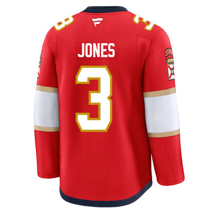 Seth Jones Florida Panthers Fanatics Premium Official NHL HOME Jersey With 2025 Stanley Cup Champions Patch